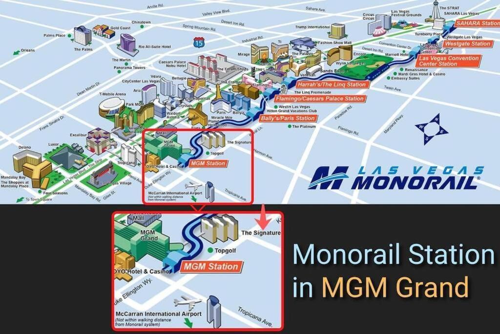 32Nd Flr Penthouse @Mgm Signature 1Bed, No Fee Las Vegas Eksteriør billede